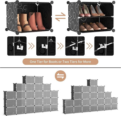 ROJASOP Shoe Storage Cabinet, 12-Tier Shoe Organizer 96 Pairs Extra Large - Image 6