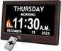 7'' Dementia Clock For Seniors, Large Display Digital Clock by Flyruit