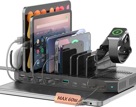 Alxum 140W USB C Charging Station -10 Port Fast Charging Station by Alxum