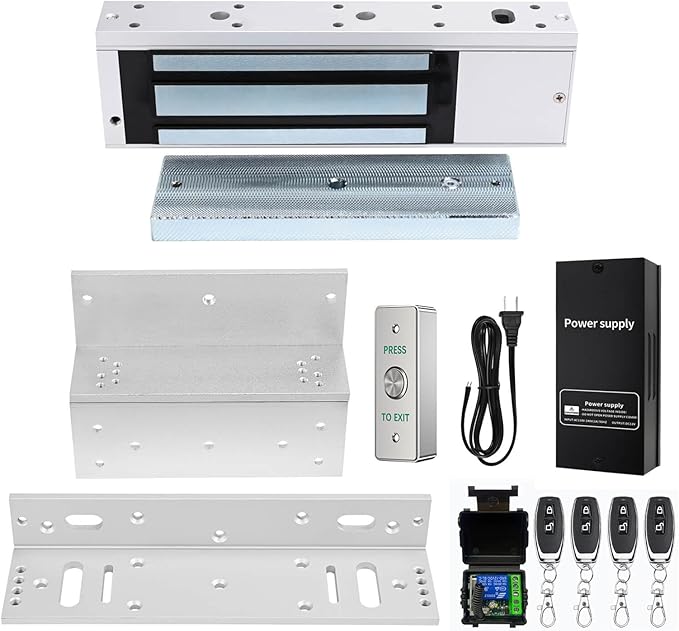 Door Access Control System 1200lbs Magnetic Lock Kit by YUHANUS