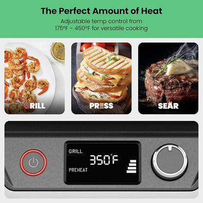 Chefman 5-in-1 Digital Panini Press Grill Sandwich Maker and Griddle Grill Combo - Image 5