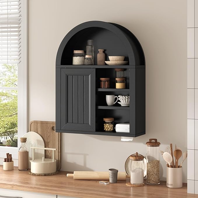 Arched Bathroom Wall Cabinet, 23.6 x 30.3'' Over The Toilet Cabinet - Image 7