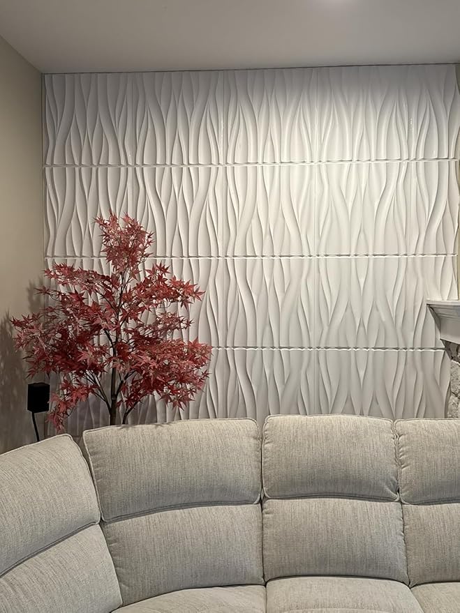 STICKGOO Wave Wall Panels for Interior Wall Decor, Paintable 3D Wall Decor - Image 9