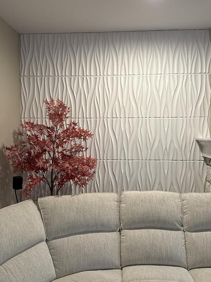 STICKGOO Wave Wall Panels for Interior Wall Decor, Paintable 3D Wall Decor - Image 9