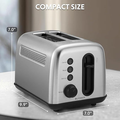 BUYDEEM DT420 2 Slice Toaster, Stainless Steel Toaster - Image 6