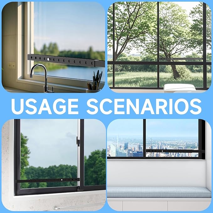 ZhouDaShu Adjustable Window Security Bars, Window Bars Security Inside Vertical - Image 7