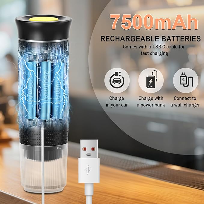 Portable Battery Espresso Coffee Maker - Image 2