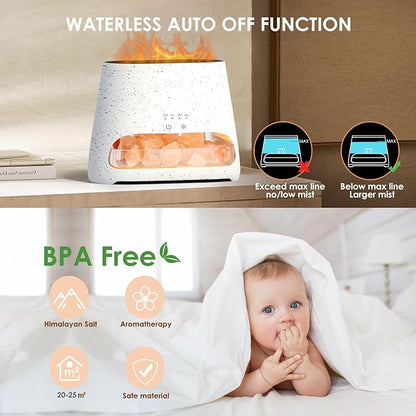 SALKING 2-in-1 Himalayan Salt Lamp & Ultrasonic Essential Oil Diffuser - Image 5