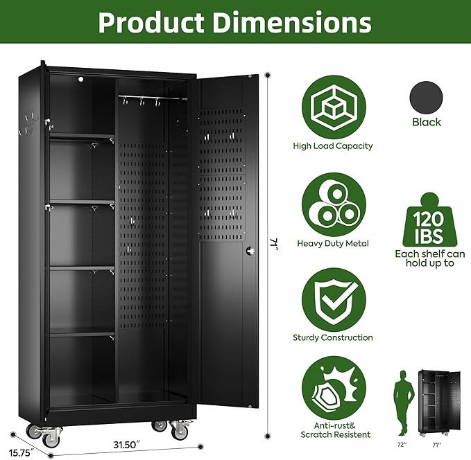 Broom Closet Storage Cabinet - Image 3