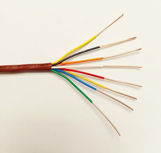 EASTWIRE 18/8 100ft Thermostat Wire, Solid Copper Wire, 18 Gauge 10 Conductors - Image 2