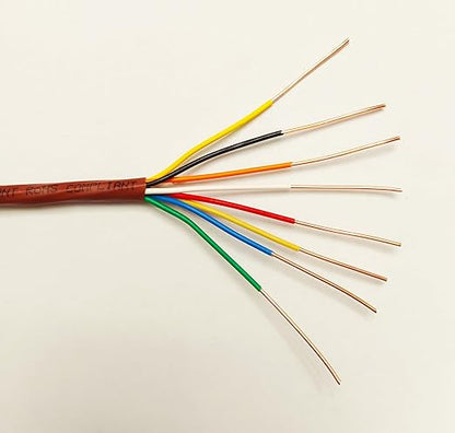 EASTWIRE 18/8 100ft Thermostat Wire, Solid Copper Wire, 18 Gauge 10 Conductors - Image 2