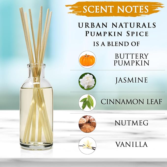 Urban Naturals Pumpkin Spice Reed Diffuser Set - Image 2