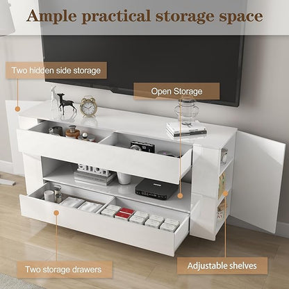 Vavkorkula High Gloss TV Stand for 65 Inch - Image 3