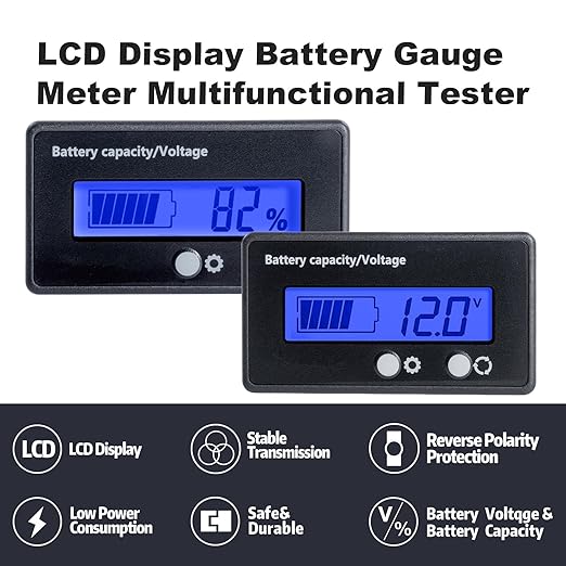 Golf Cart Battery Voltage Meter - Image 3
