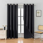Anytime 100% Blackout Curtain 2 Panels Set, Thermal Insulated Window Drapes by Anytime