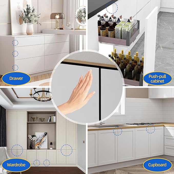 Jiayi Push to Open Magnetic Door Latch Cabinet Hardware Heavy Duty Push Magnets - Image 9