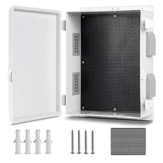 Outdoor Waterproof Electrical Junction Box, ABS Water Resistant Enclosure by smartpoeswitch