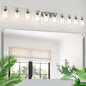 DIKAIDA Brushed Nickel Bathroom Vanity Light, 10-Light Vanity Lights by DIKAIDALights