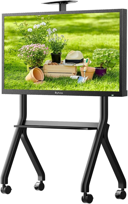 Sylvox Rolling TV Stand for 43-55 Inch Outdoor TVs, Mobile TV Cart Floor TV by SYLVOX