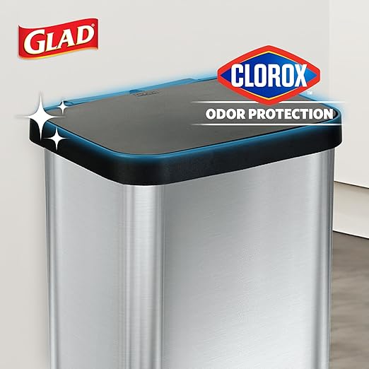 Glad GLD-74506 Stainless Steel Step Trash Can - Image 3