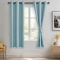 JIUZHEN Light Blue Blackout Curtains by JIUZHEN