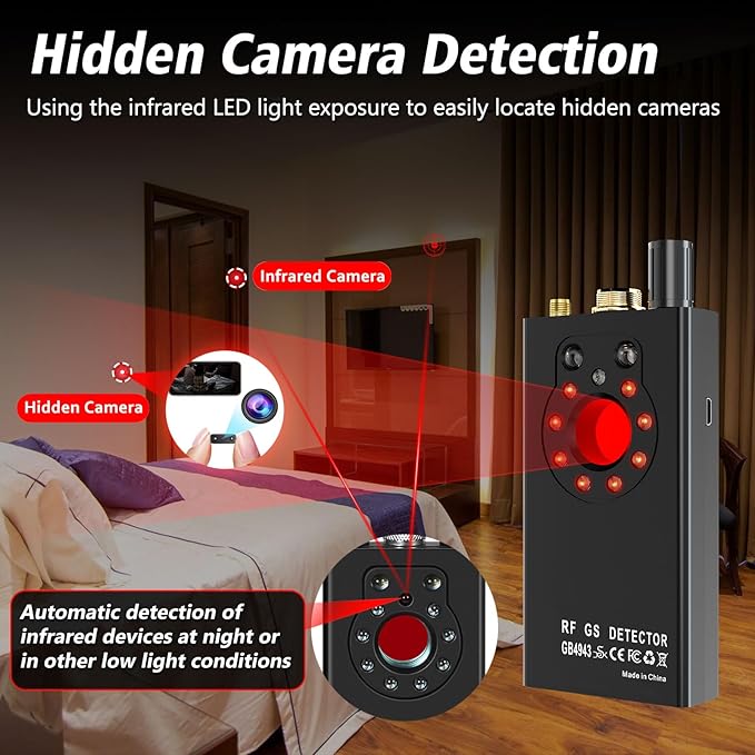 JMDHKK K19 Hidden Camera Detector, Bug Detector, Signal Detector, Spy Camera - Image 4