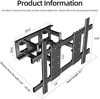 HILLPORT 98 100 TV Wall Mount 70 to 120 inch Heavy Duty Large Screen Full - Image 8
