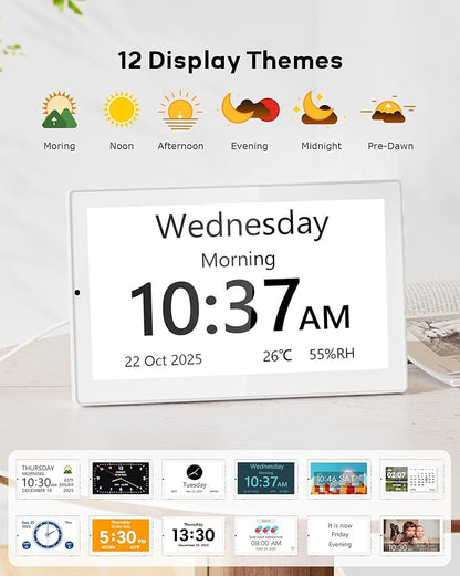 10.1" Digital Clock with Date and Day - Image 2