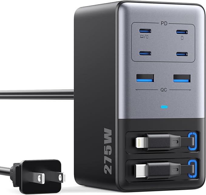 USB C Charger 275W Charging Station by FOCHEW