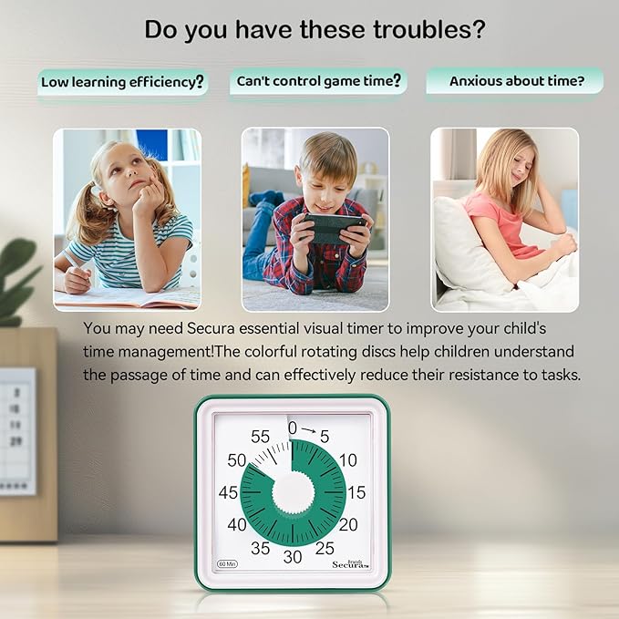 Secura 60 Minute Essential Visual Timer - Image 2