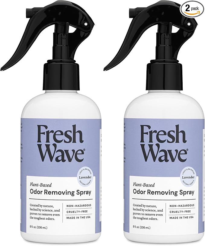 Fresh Wave Lavender Scent Odor Removing Spray, 8 fl. oz. | Pack of 2 | Odor by FreshWave