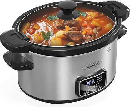 Sunvivi 4qt Slow Cooker, Programmable Slow Cooker - Image 8