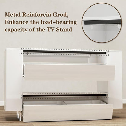Vavkorkula High Gloss TV Stand for 55 Inch - Image 6