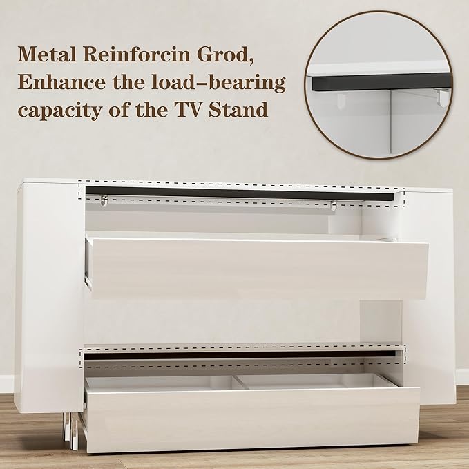 Vavkorkula High Gloss TV Stand for 65 Inch - Image 6