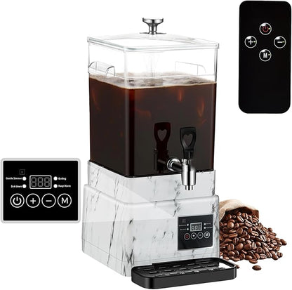 Coffee Urn Commercial Coffee Maker, 10 L 65 Cups, Transparent Electric by GKFF
