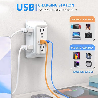 JcBlaon Outlet Extender Surge Protector - Image 4