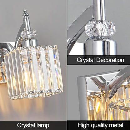 BBLLWJ 6 Light Bathroom Vanity Light Modern Chrome Vanity Light Fixtures - Image 5