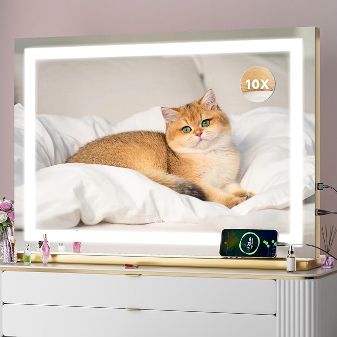 Vanity Mirror with Lights, Dimmable 3 Modes, Memory Function, Smart Touch - Image 3
