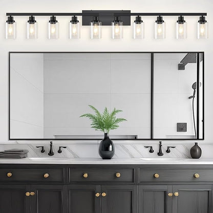 DIKAIDA 10 Light Bathroom Vanity Lights Over Mirror, 65.4inch Black Vanity - Image 7