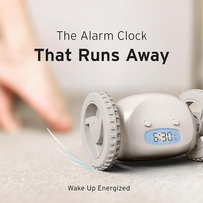 CLOCKY Extra Loud Alarm Clock for Heavy Sleepers on Wheels Rolls Runs Away - Image 5