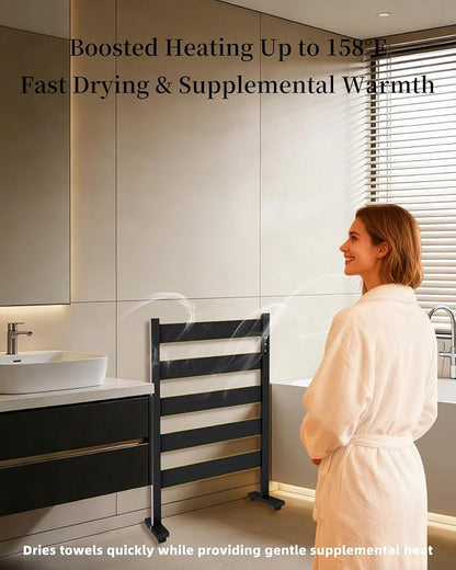 Heated Towel Rack – Rapid PTC Heating, LED Timer Control, High Temp & Large - Image 9
