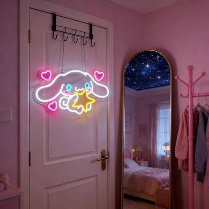THIIXDAI Cinnamoroll Neon Sign for Room Decor, USB Powered LED Lights - Image 5
