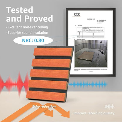 Art3d 4pcs-107 x 8in Slat Acoustic Panel - Image 5