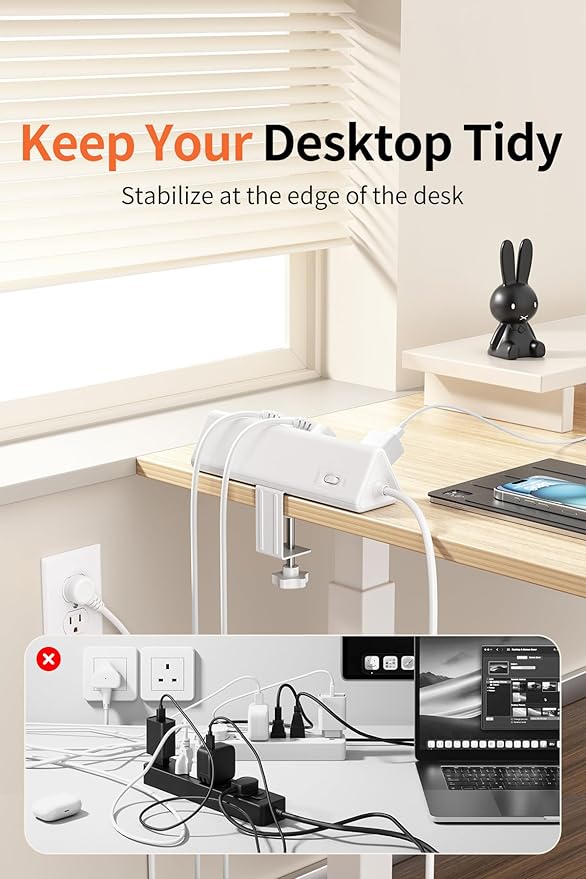 10 FT Desk Clamp Power Strip - Image 4