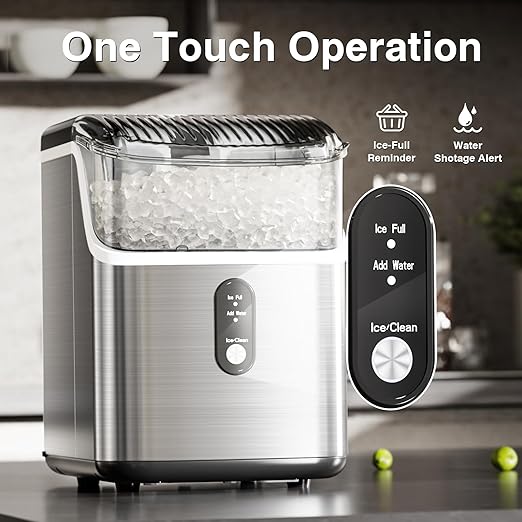 Antarctic Star Nugget Ice Maker Countertop, Chewable Nugget Ice Machine - Image 4