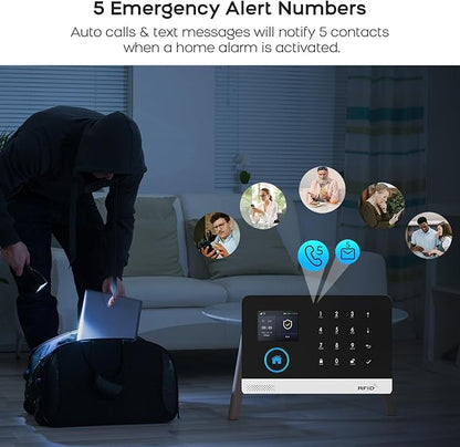 Wireless Home Security Aystem, Motion Sensors Detectors, SOS Button, APP Insta - Image 7