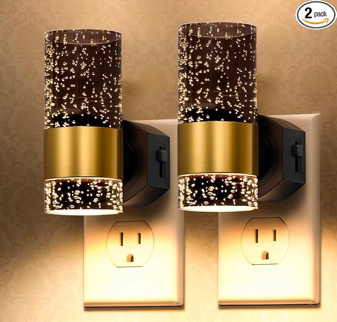 TOSZMOK LED Night Lights Plug into Wall, Dimmable 0-100LM, Dusk-to-Dawn by Unknown