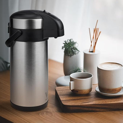 VONDIOR Airpot Coffee Dispenser - 176 oz Insulated Stainless Steel Coffee - Image 6