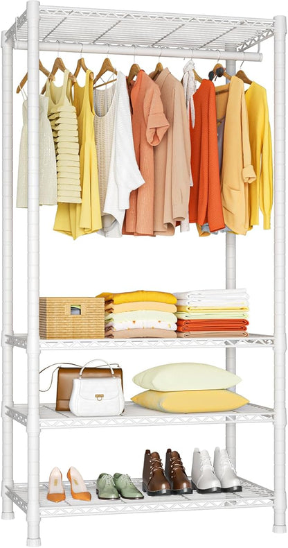 Ulif H2 Heavy-Duty Portable Closets, 4-Tier Freestanding Garment Rack Suit by Ulif