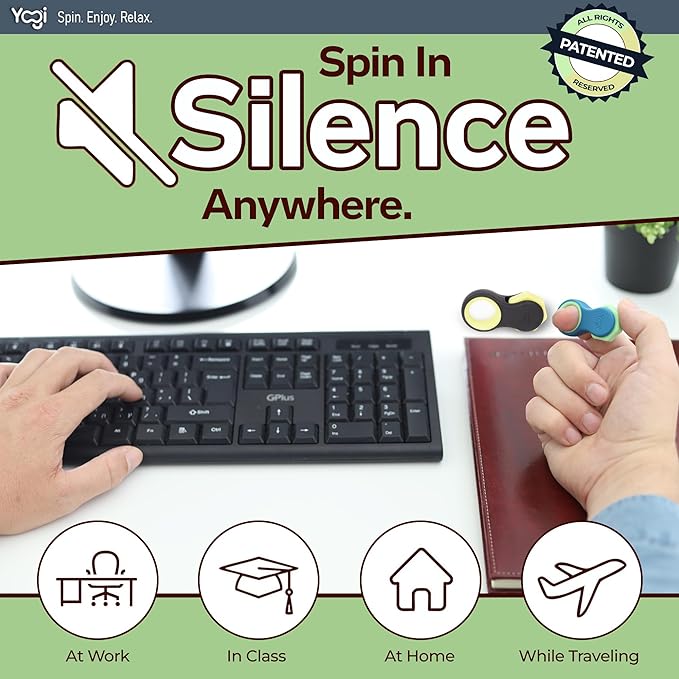 Yogi Fidget Toy – Silent Sensory Spinner - Image 4